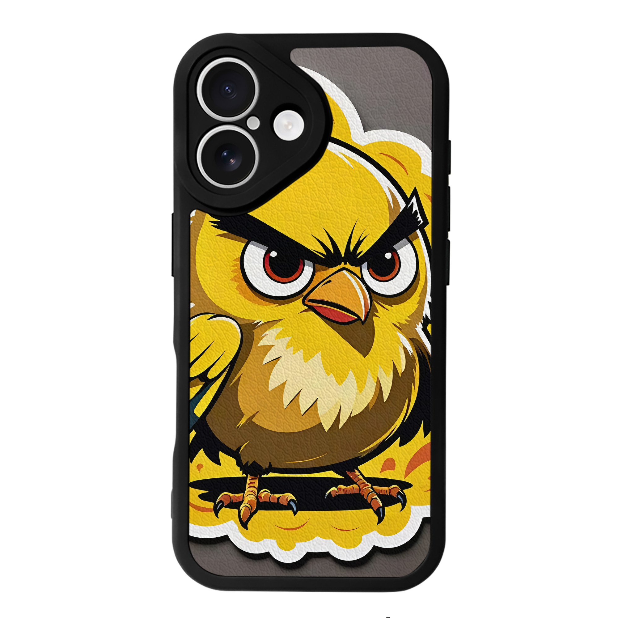 （画像用） Angry Birds アングリーバード 【iPhone 16シリーズ対応】シリコンスマホケース（レザー調） 材質：シリコン